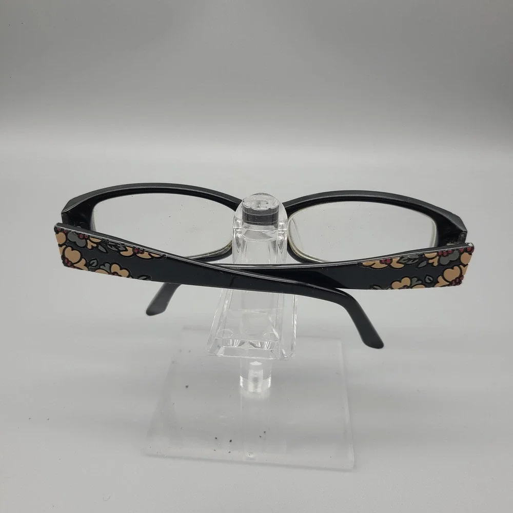 Kirkland Signature KS Manahawkin Black Floral Eyeglasses 53-16-135 #553637